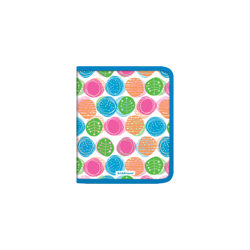 

Папка на молнии пластиковая ErichKrause Buttons, A5+ (в пакете по 4 шт.)