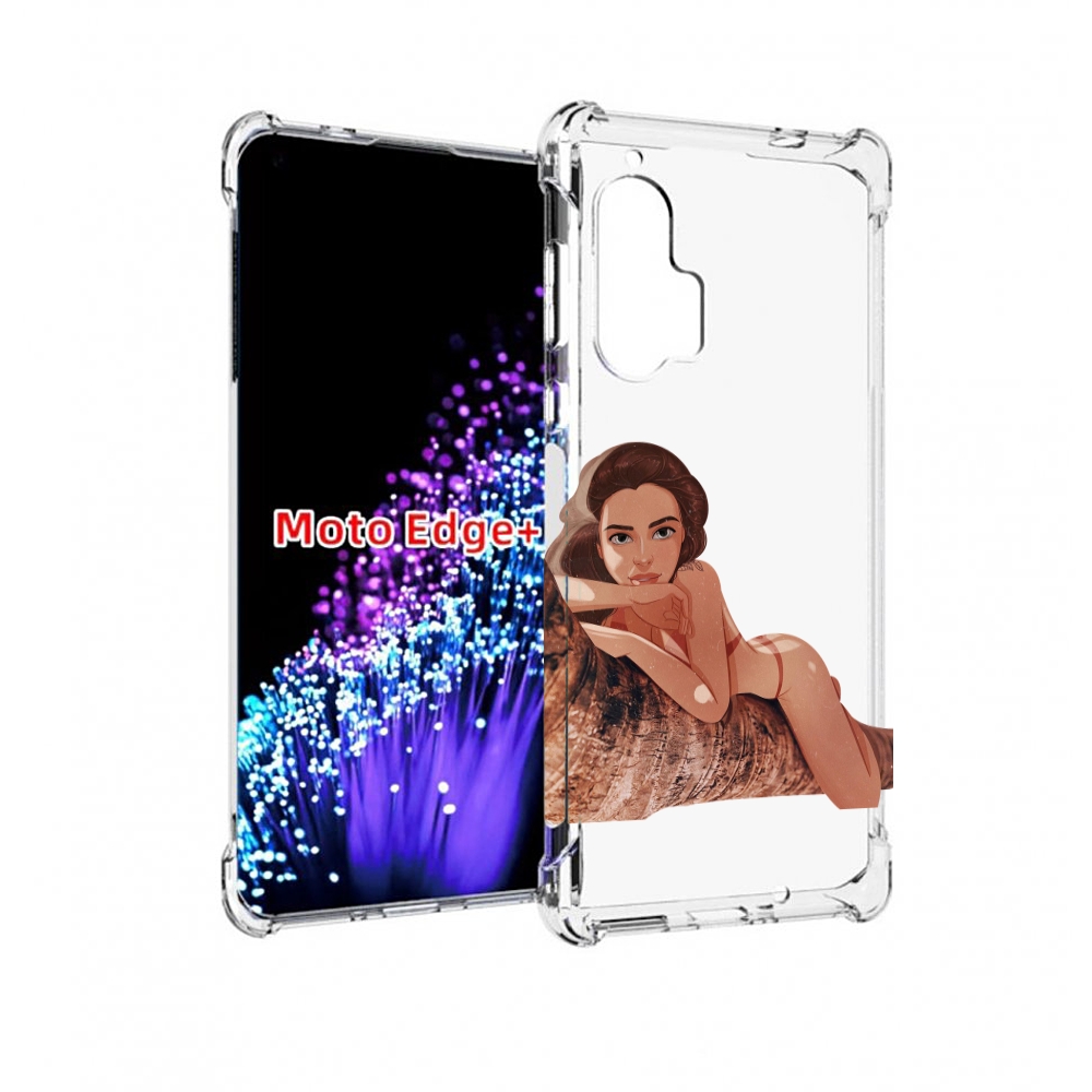 

Чехол MyPads амазонка-на-дереве для Motorola Edge+ Plus, Прозрачный, Tocco