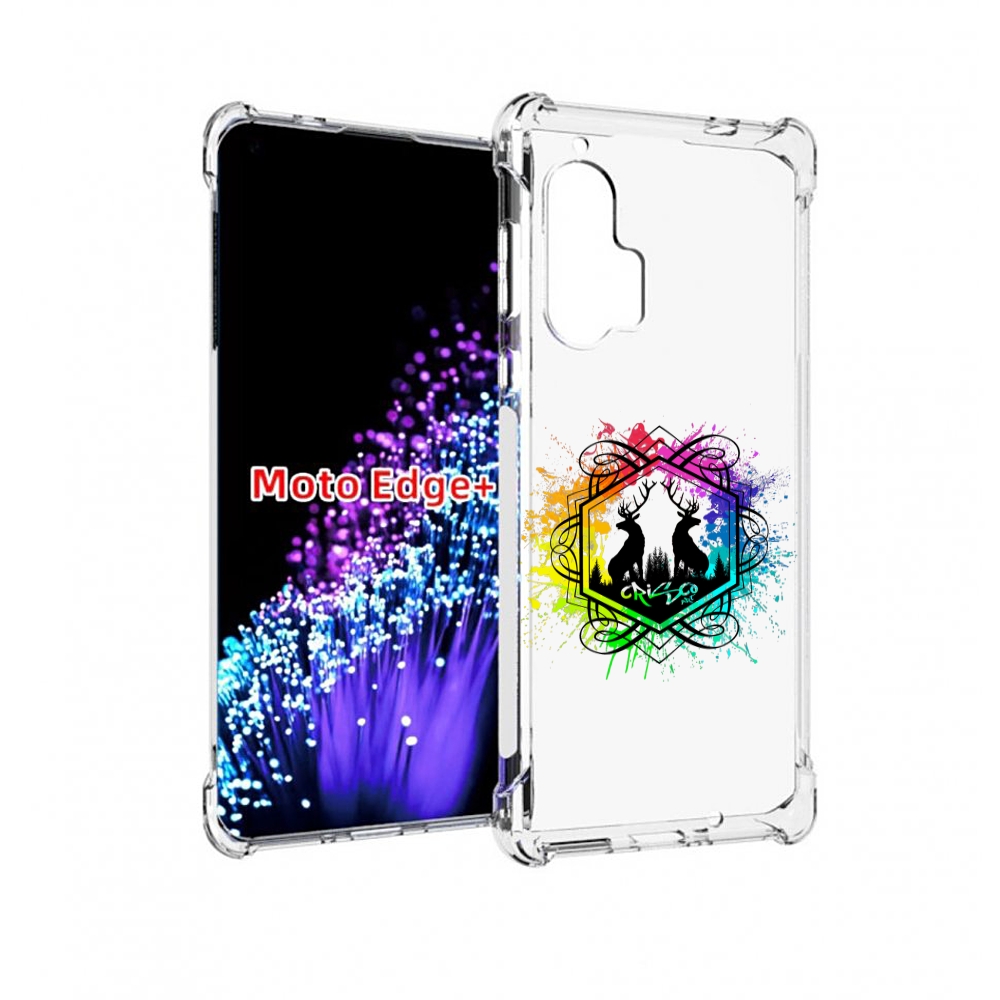 

Чехол MyPads арт-с-оленями для Motorola Edge+ Plus, Прозрачный, Tocco