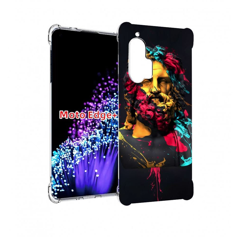 

Чехол MyPads арт-статуя-краски для Motorola Edge+ Plus, Прозрачный, Tocco