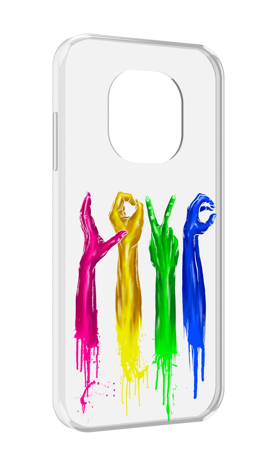 

Чехол MyPads яркие руки love для Blackview BL8800 / BL8800 Pro, Прозрачный, Tocco