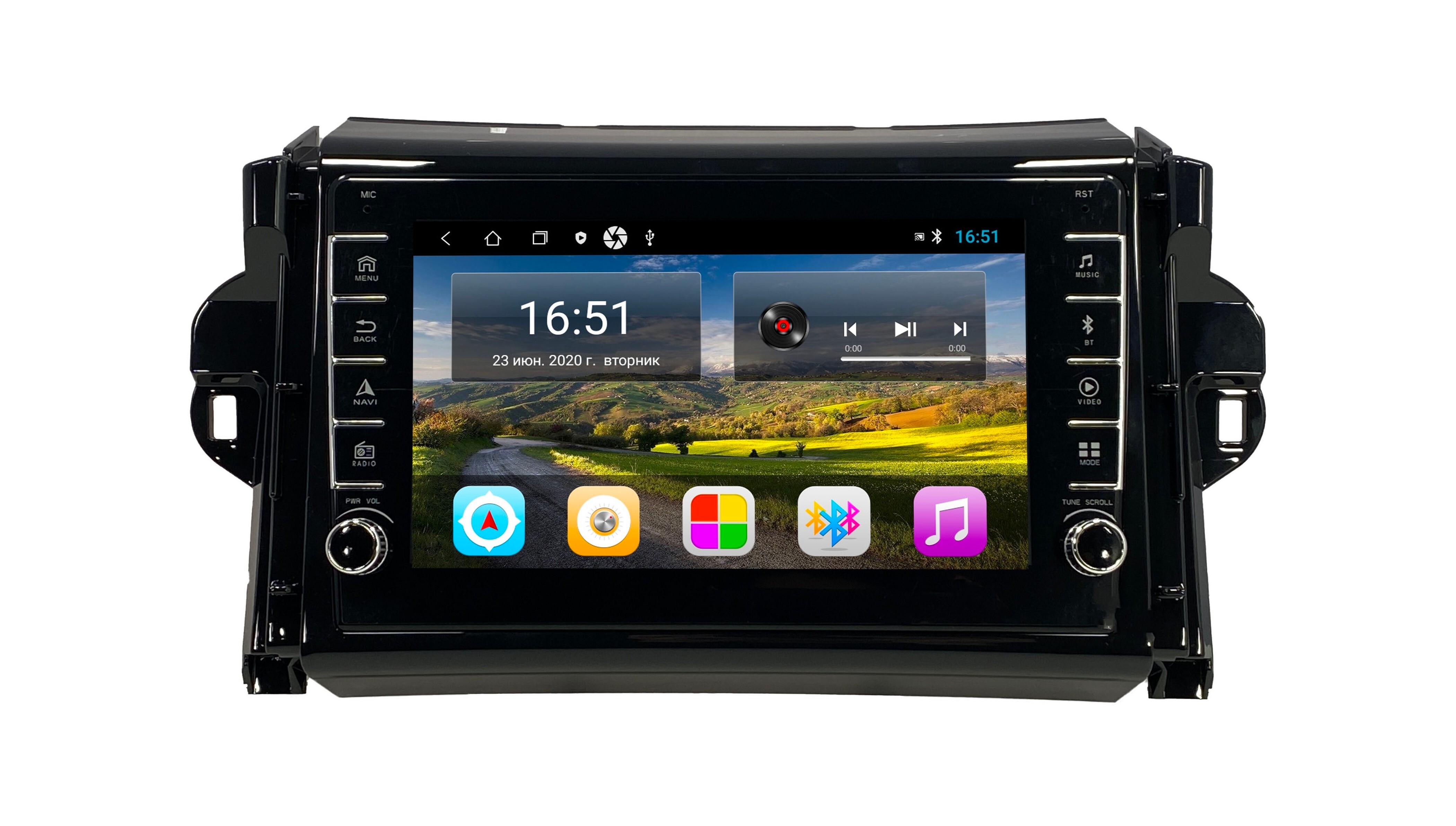 Автомагнитола ANDROID Toyota Fortuner 2015-2018 Android 12 232GB с крутилками Мульти 2041200₽