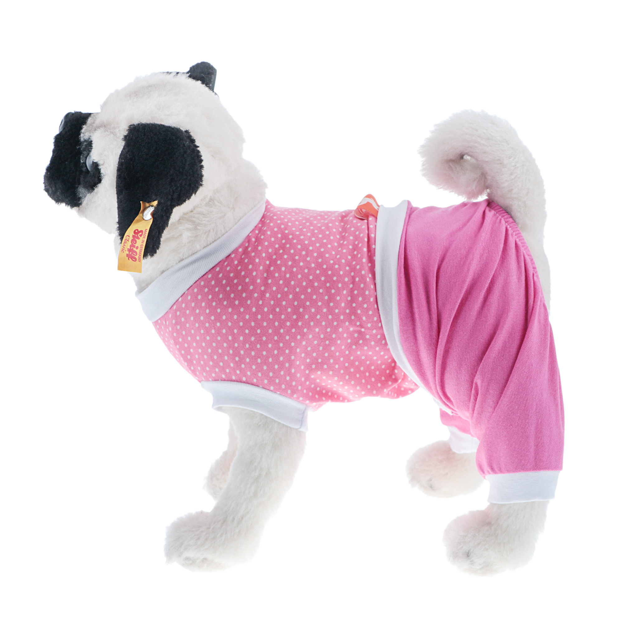 Костюм для собак Happy Puppy Шатель, унисекс, розовый, 4, длина спины 32 см