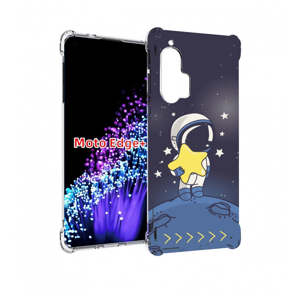 

Чехол MyPads астронавт с звездочкой для Motorola Edge+ Plus, Прозрачный, Tocco