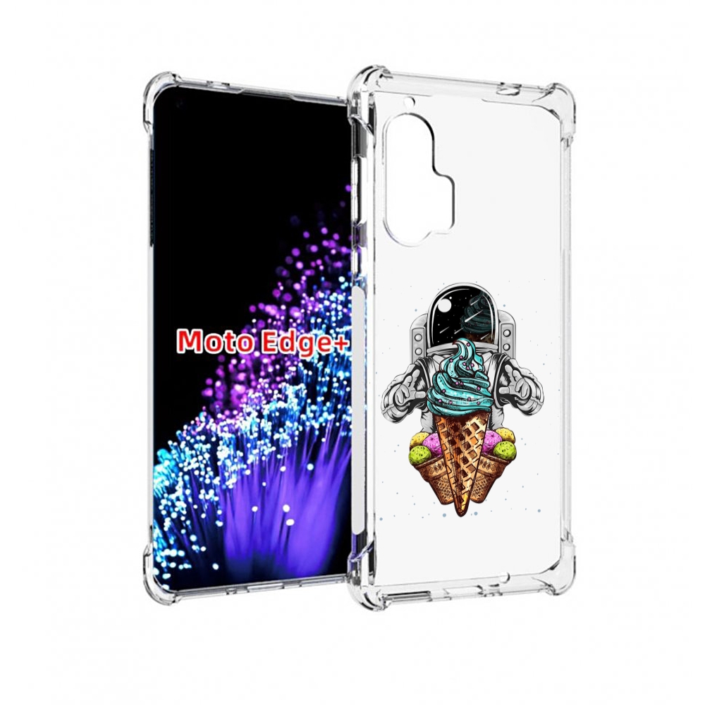 

Чехол MyPads астронавт-любит-мороженное для Motorola Edge+ Plus, Прозрачный, Tocco