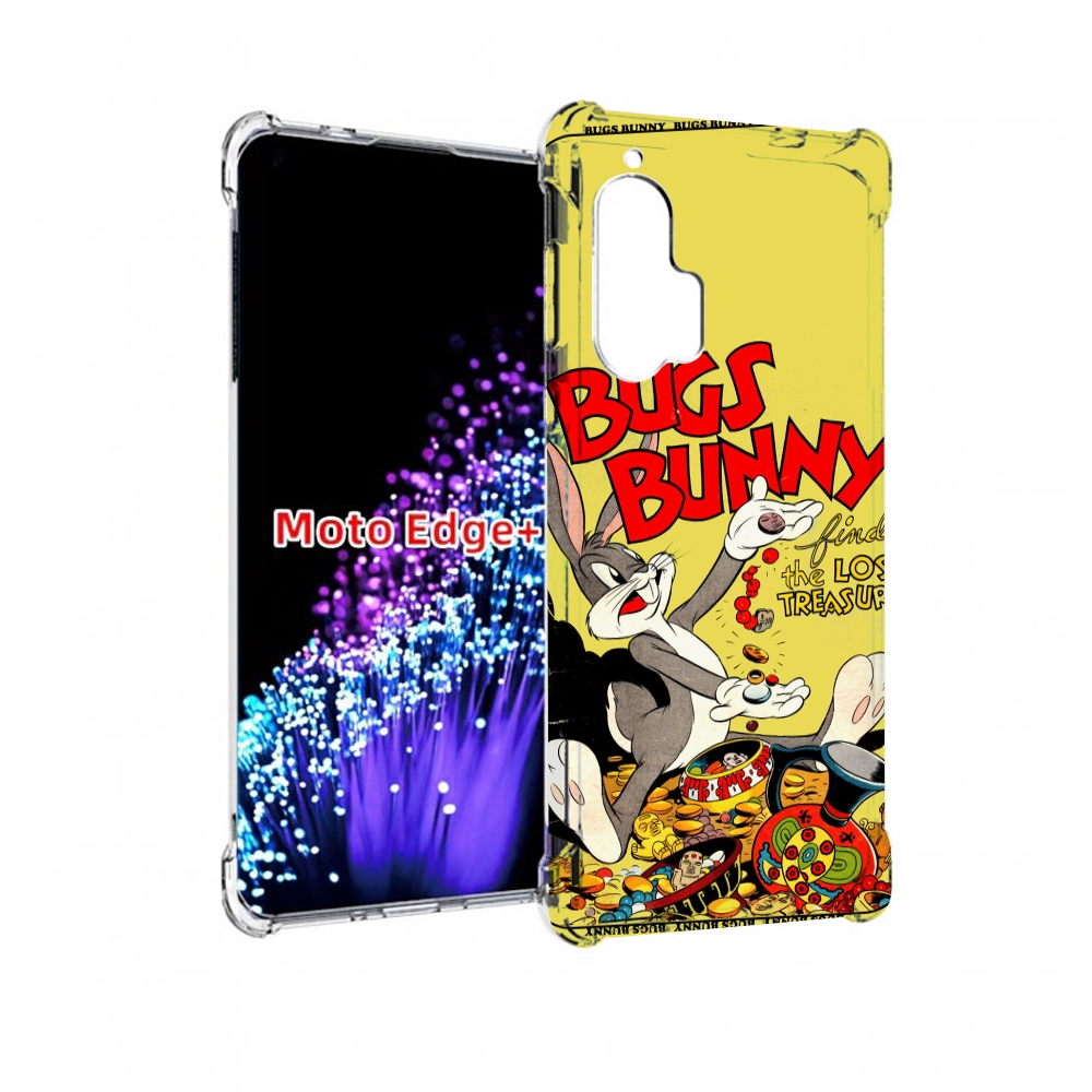 

Чехол MyPads бакс-банни-и-еда для Motorola Edge+ Plus, Прозрачный, Tocco