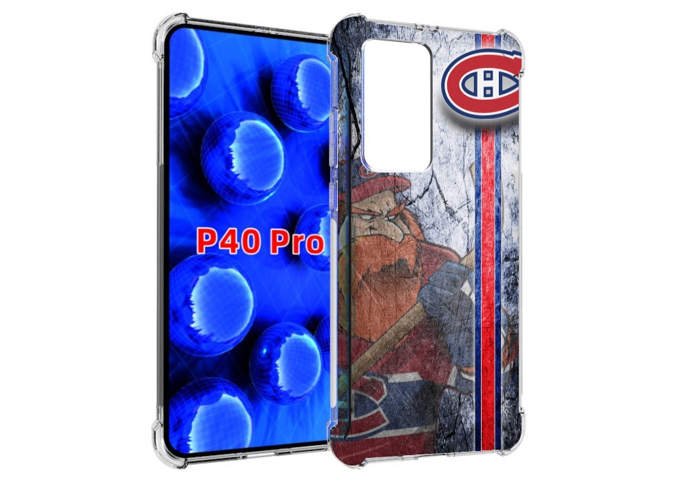 Чехол MyPads монреаль канадиенс для Huawei P40 Pro противоударный