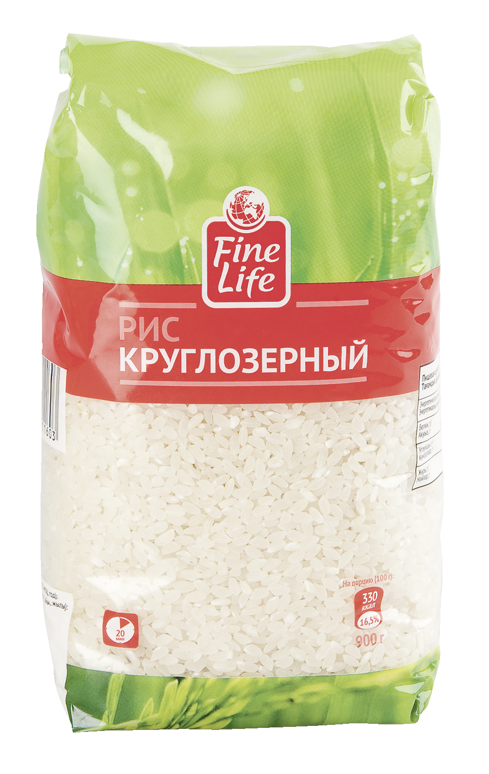 

Рис Fine Life круглозерный 900 г