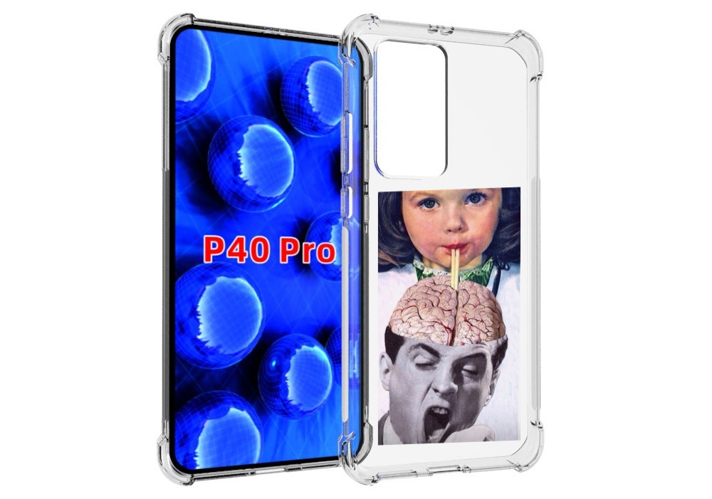 

Чехол MyPads на-здоровье для Huawei P40 Pro противоударный, Прозрачный, Tocco
