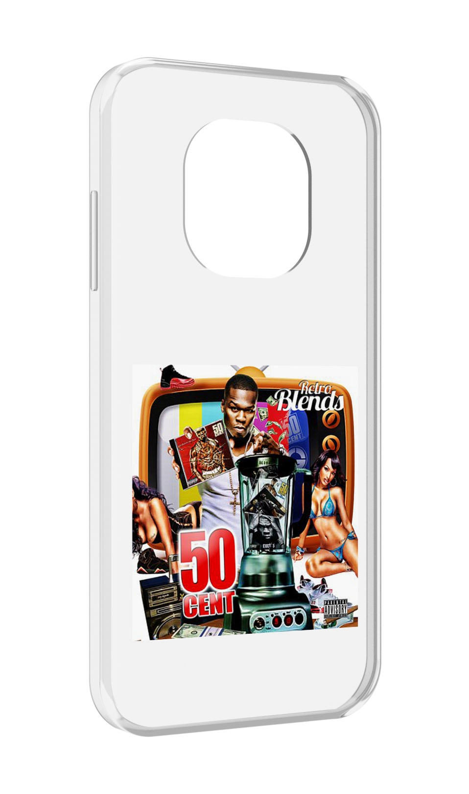 

Чехол MyPads 50 Cent - Retro 50 Cent Blends для Blackview BL8800 / BL8800 Pro, Прозрачный, Tocco