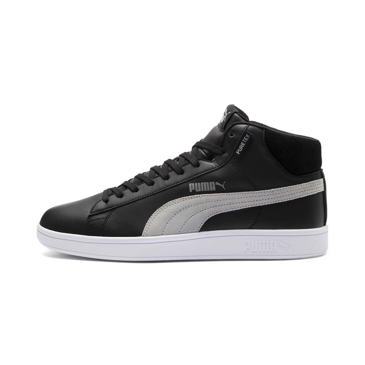 

Кеды мужские PUMA Smash v2 Mid PureTEX Qua черные 11 UK, Smash v2 Mid PureTEX Qua