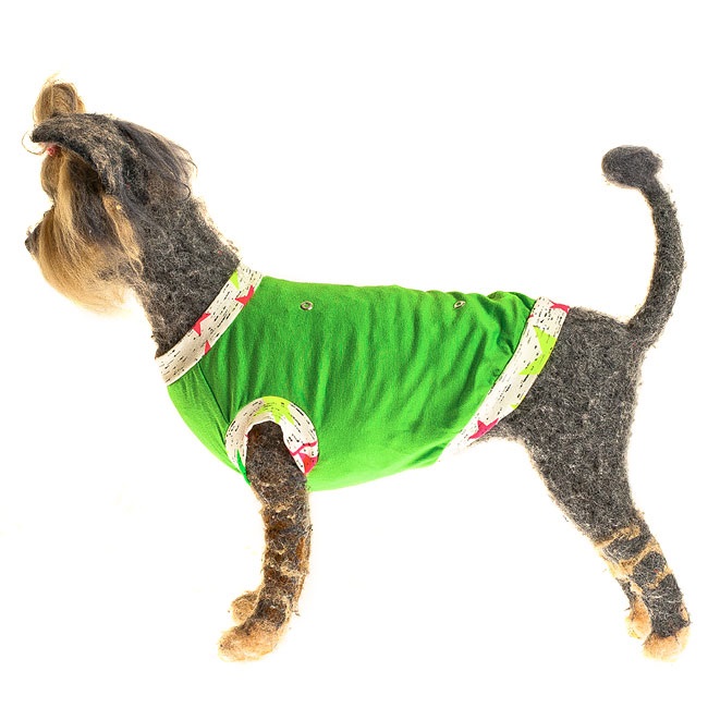 

Футболка Happy Puppy Спорт для собак (Зеленый, 24*25*39 см, Унисекс), Спорт