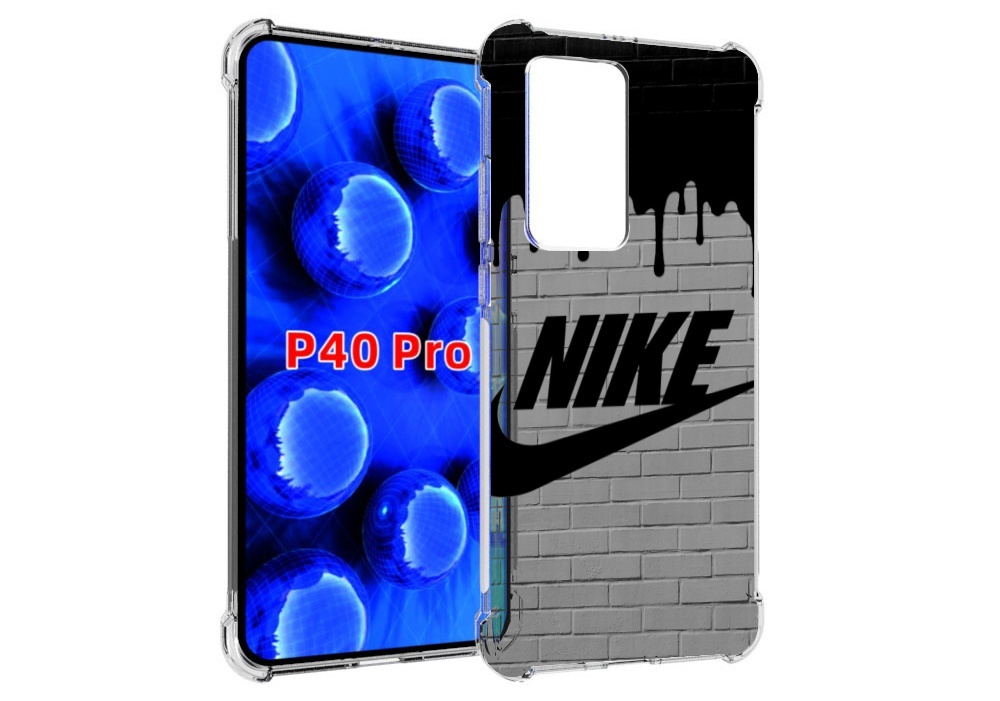 

Чехол MyPads найк в краске для Huawei P40 Pro противоударный, Прозрачный, Tocco