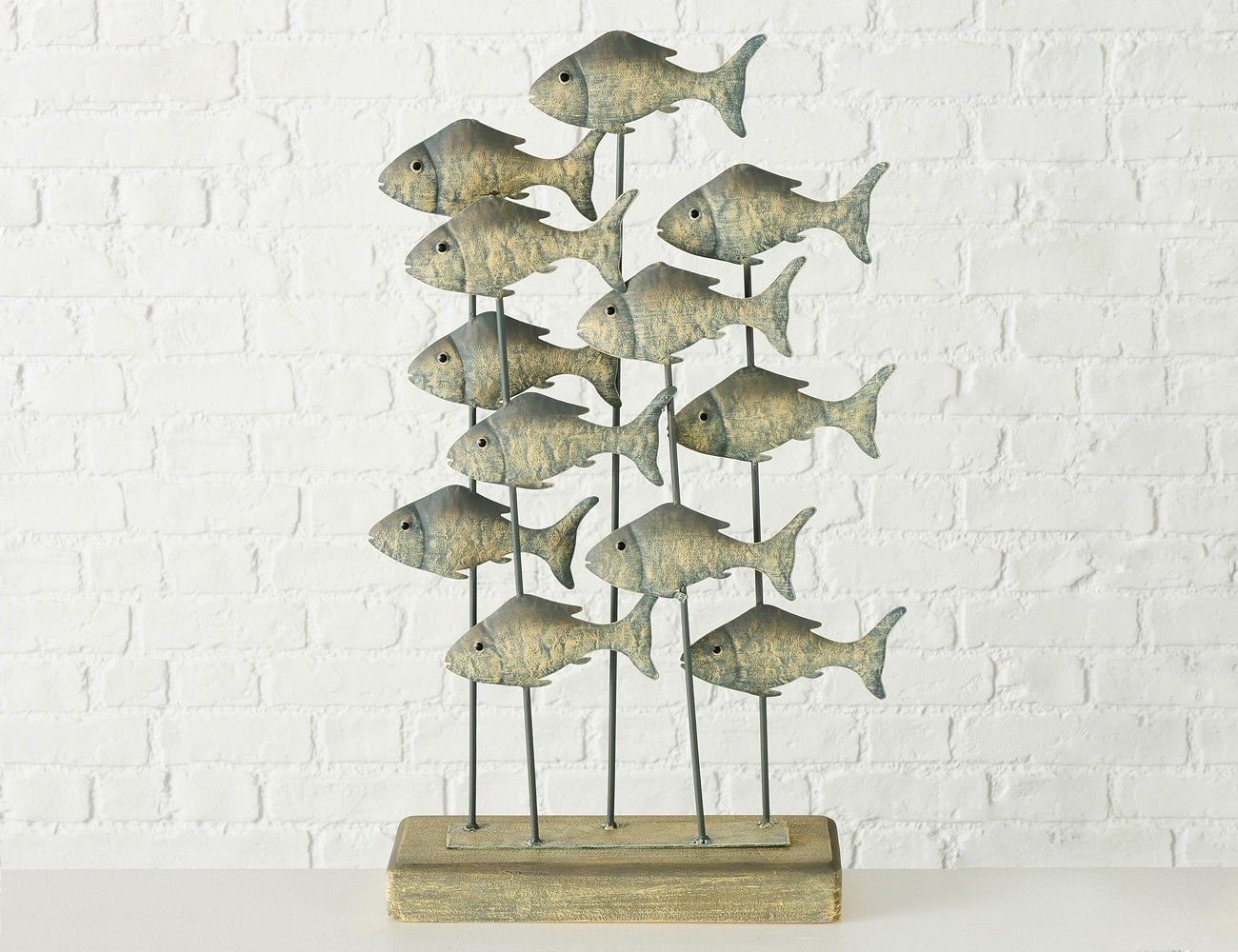 

Декоративная статуэтка FISH FLIGHT, металл, 56 см, Boltze, Бежевый;серый, 2011432