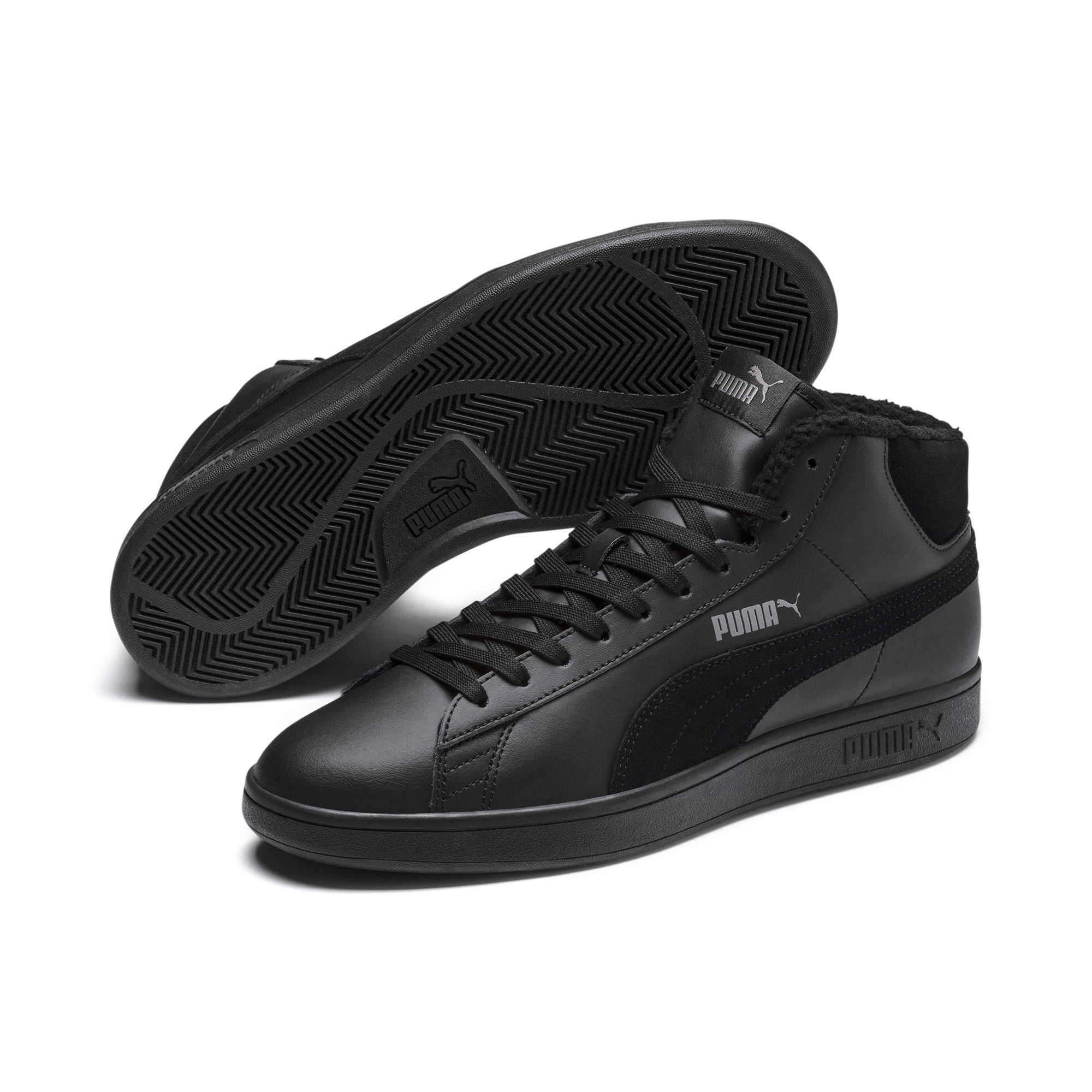 

Кеды мужские PUMA Smash v2 Mid WTR L черные 9 UK, Smash v2 Mid WTR L