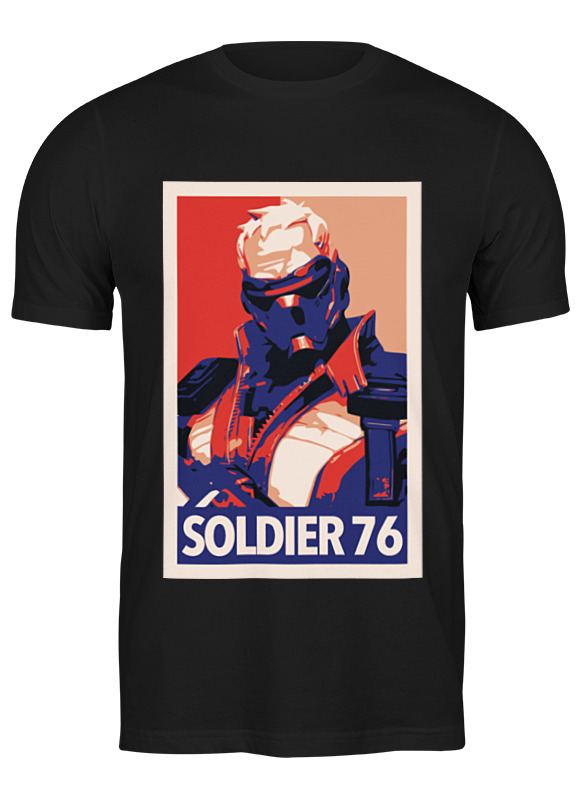 

Футболка мужская Солдат - 76 2276050 Printio черная 3XL, Солдат - 76 2276050