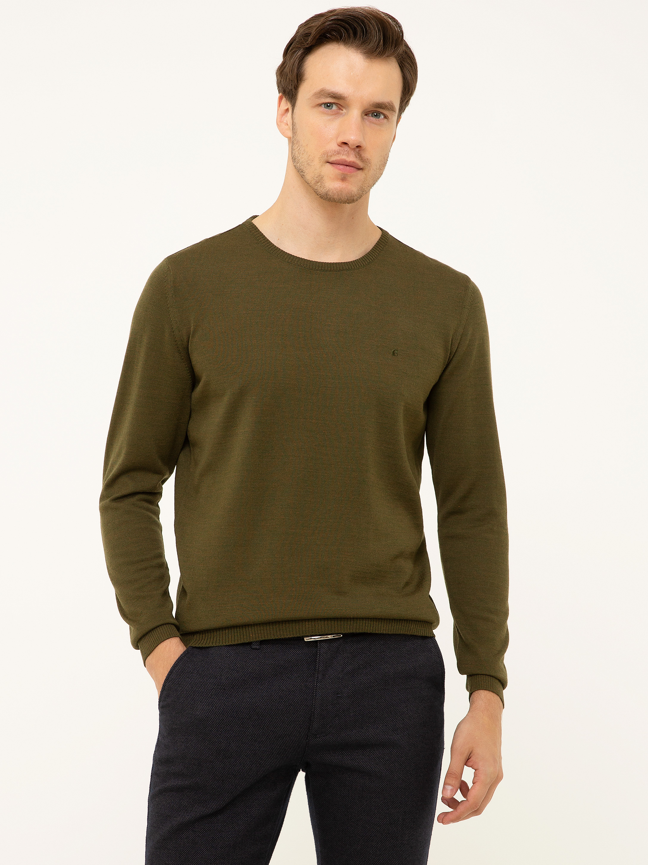 

Джемпер мужской Cacharel G051SZ0TK0ELO хаки XL, G051SZ0TK0ELO