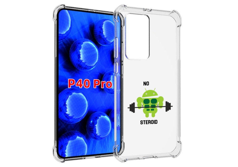 

Чехол MyPads нет-стероидам для Huawei P40 Pro противоударный, Прозрачный, Tocco