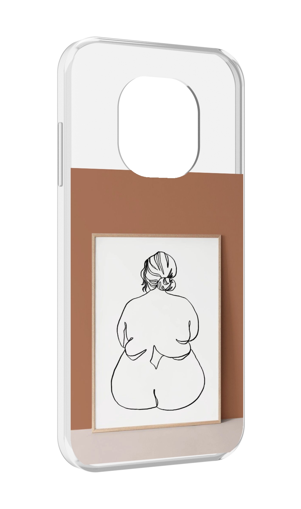 

Чехол MyPads Body Positive Female Figure Line Art женский для Blackview BL8800 / BL8800..., Прозрачный, Tocco