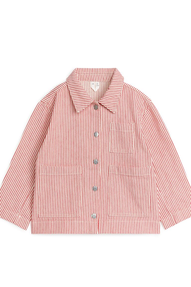 Куртка детская ARKET 1145951, цвет белый/красный, размер 110 (доставка из-за рубежа)