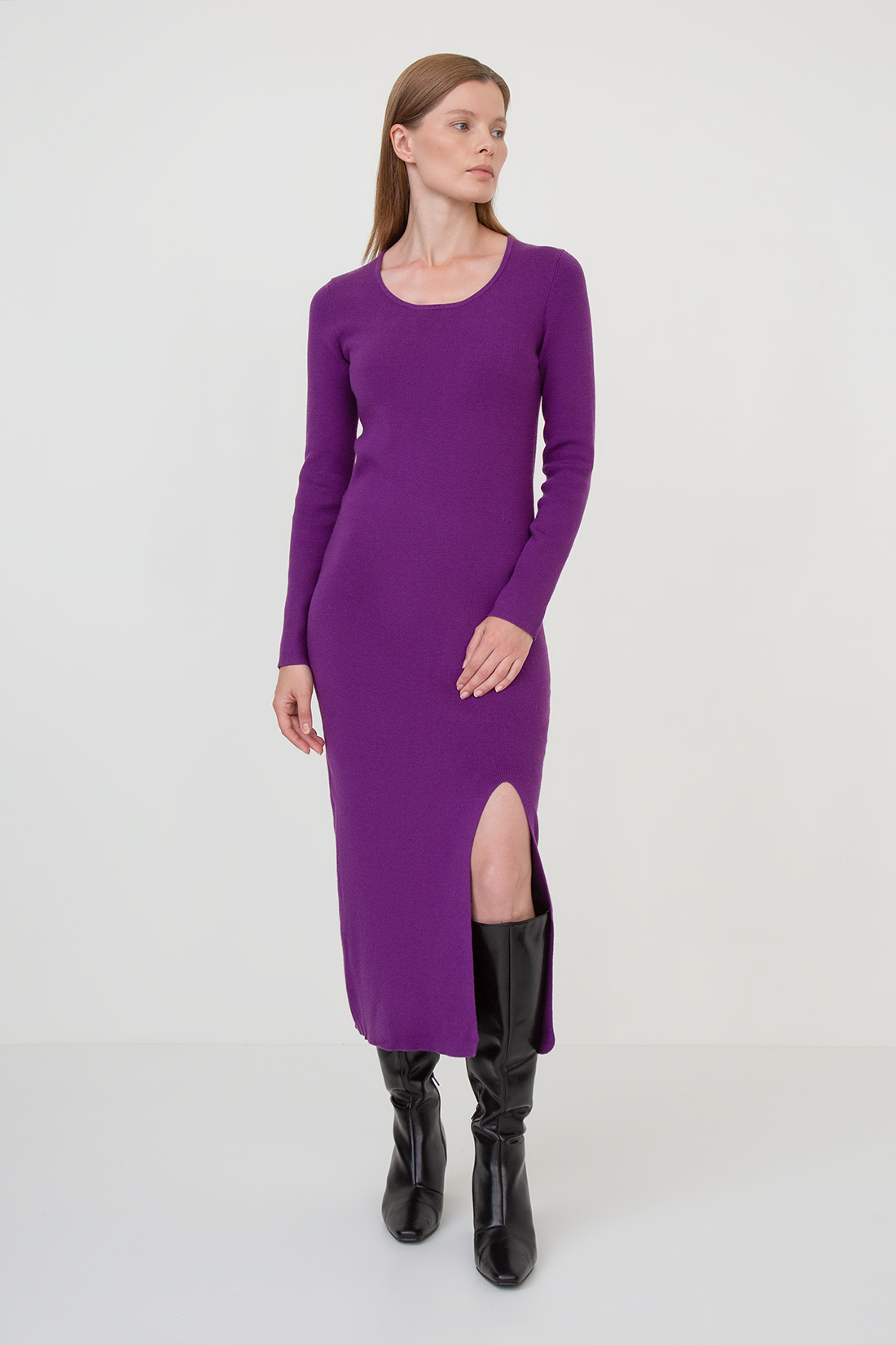 Платье женское Baon B4523509 фиолетовое S