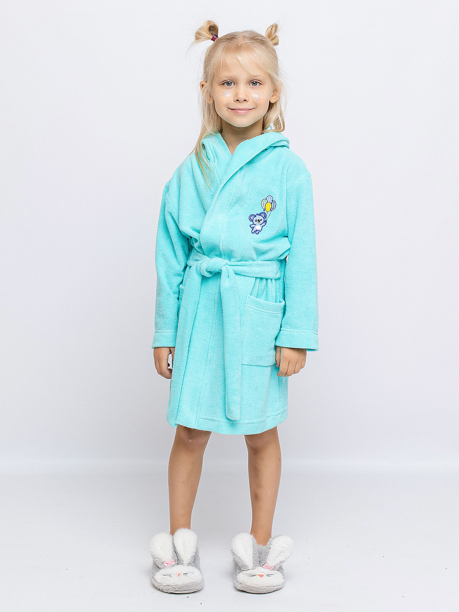 

Халат детский Batik 035_ХО23 мятный 140, Голубой, 035_ХО23