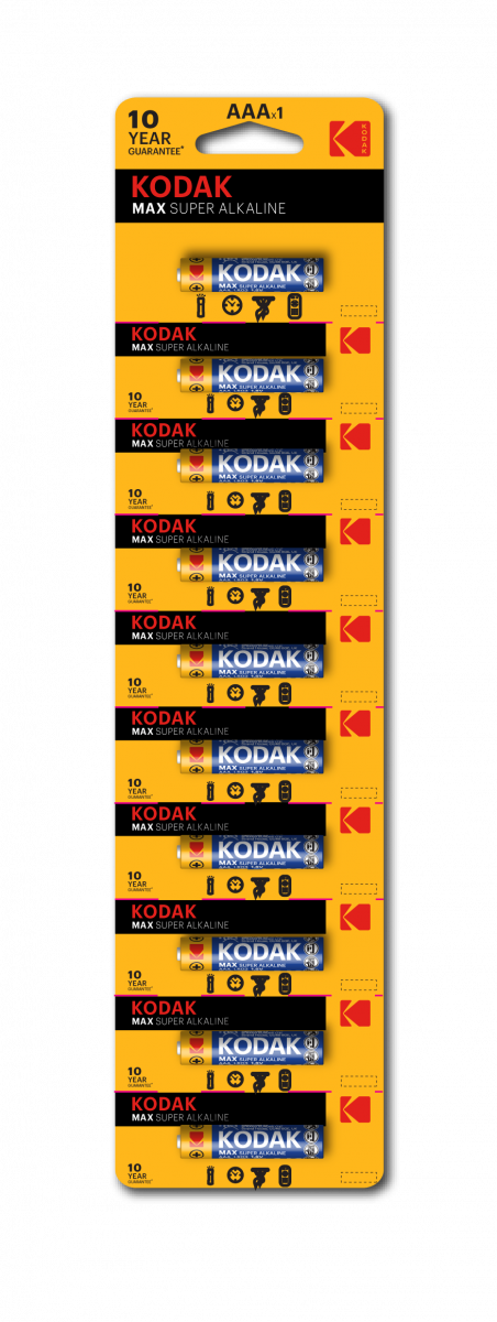 Элемент питания KODAK MAX LR03 10BL (K3A-1) 10шт/упак
