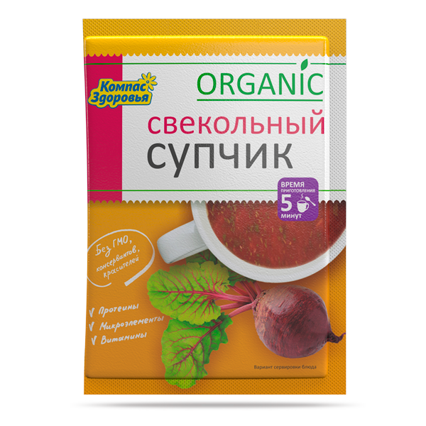 Суп Компас Здоровья свекольный быстрого приготовления 30 г