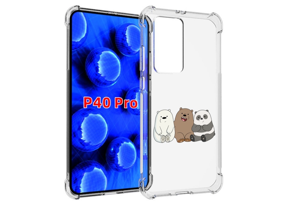 

Чехол MyPads панды детский для Huawei P40 Pro противоударный, Прозрачный, Tocco