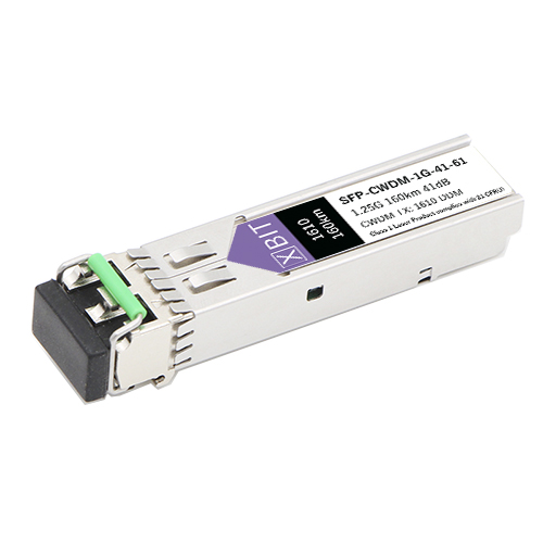 

Модуль XBIT SFP-CWDM-1G-41-61 (S1GC16061), Серебристый, SFP-CWDM-1G-41-61