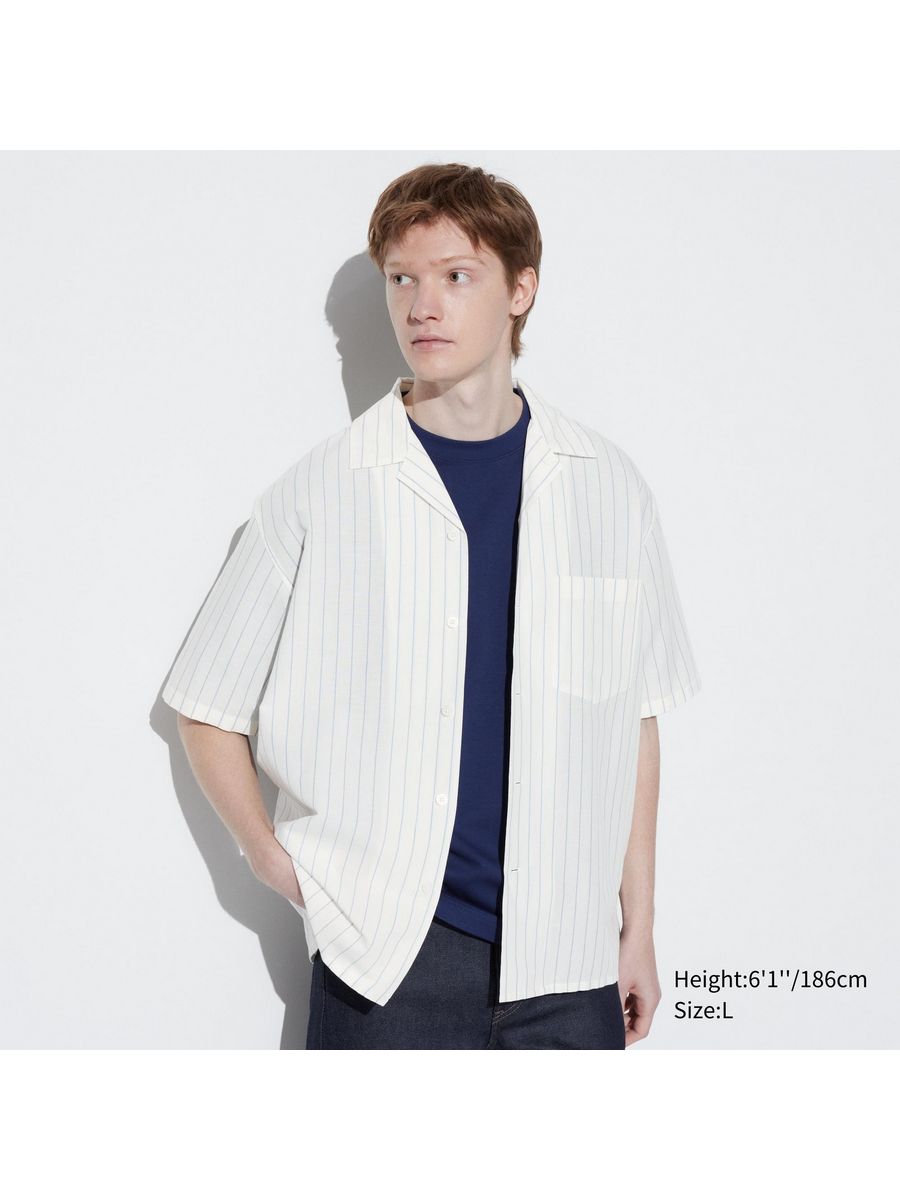 

Рубашка мужская UNIQLO 473049 белая L, Белый, 473049