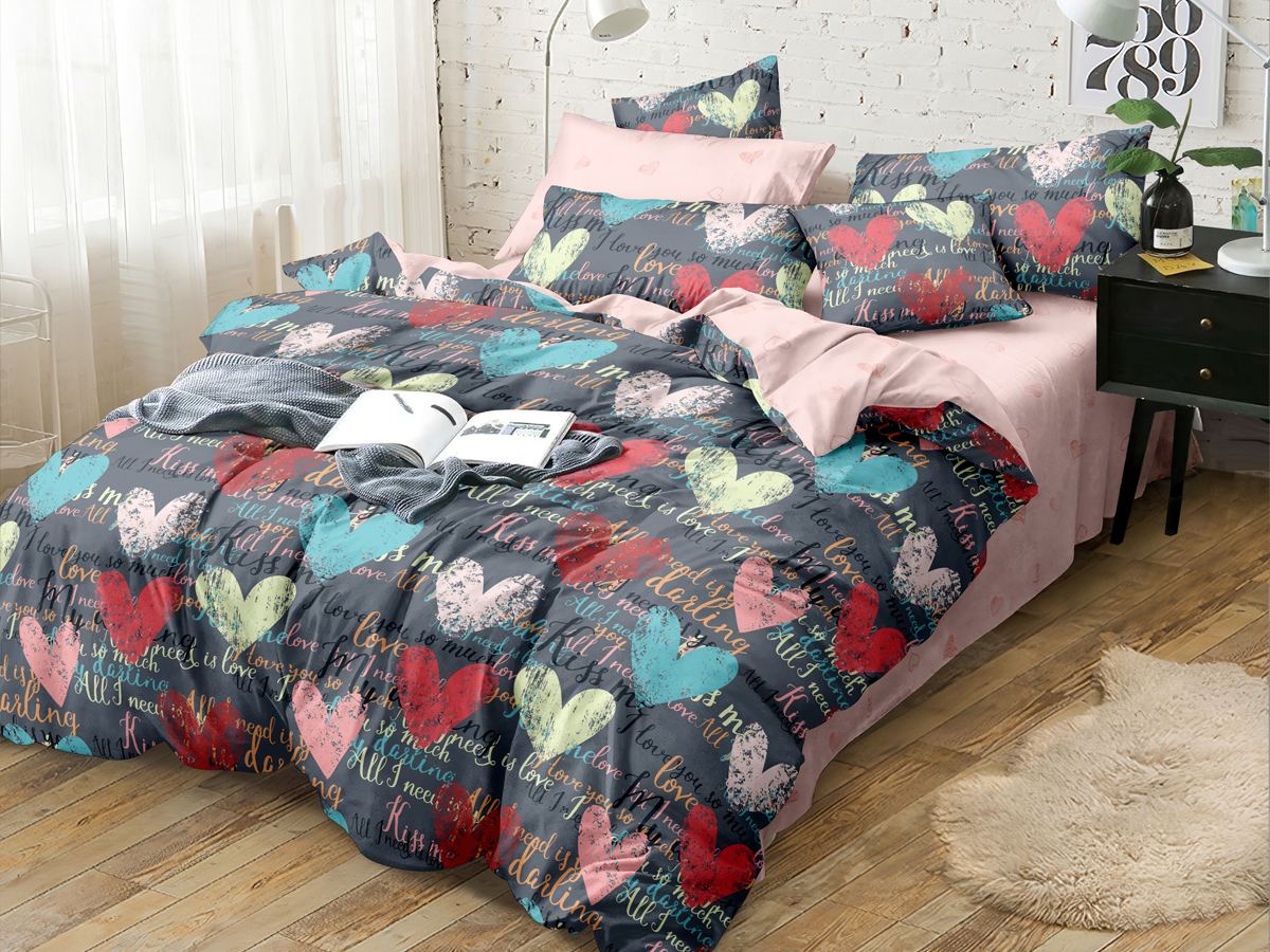

Постельное белье евро Cleo Pure Cotton 4 наволочки 70х70 и 50х70, поплин 100% хлопок, Pure Cotton с132-0