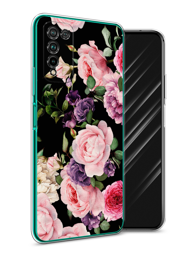 

Чехол Awog на Honor 10X Lite "Пионы на черном", Черный;розовый;зеленый, 6104650-8