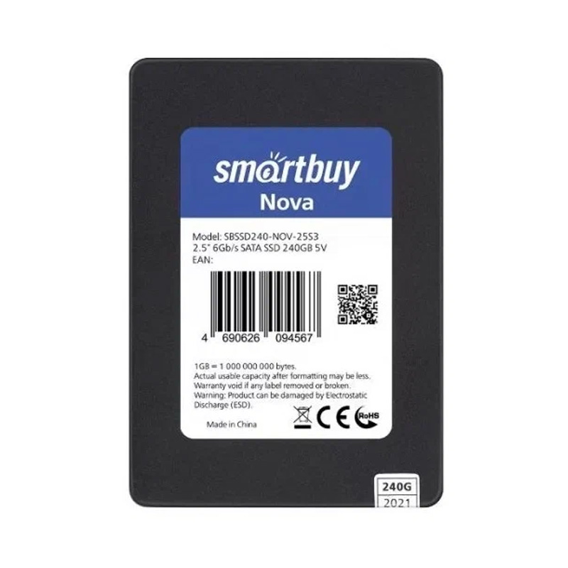 

SSD диск Smart Buy SBSSD240-NOV-25S3 240 ГБ (SBSSD240-NOV-25S3), SBSSD240-NOV-25S3