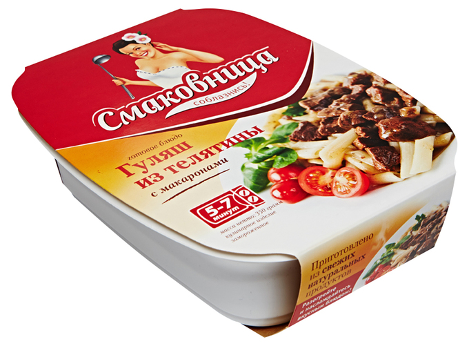 

Гуляш Смаковница из телятины с макаронами 350 г