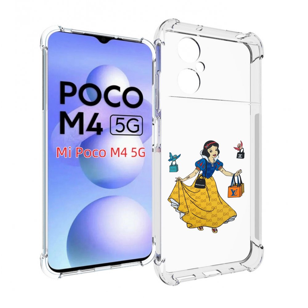 

Чехол MyPads модная-принцесса женский для Xiaomi Poco M4 5G, Прозрачный, Tocco