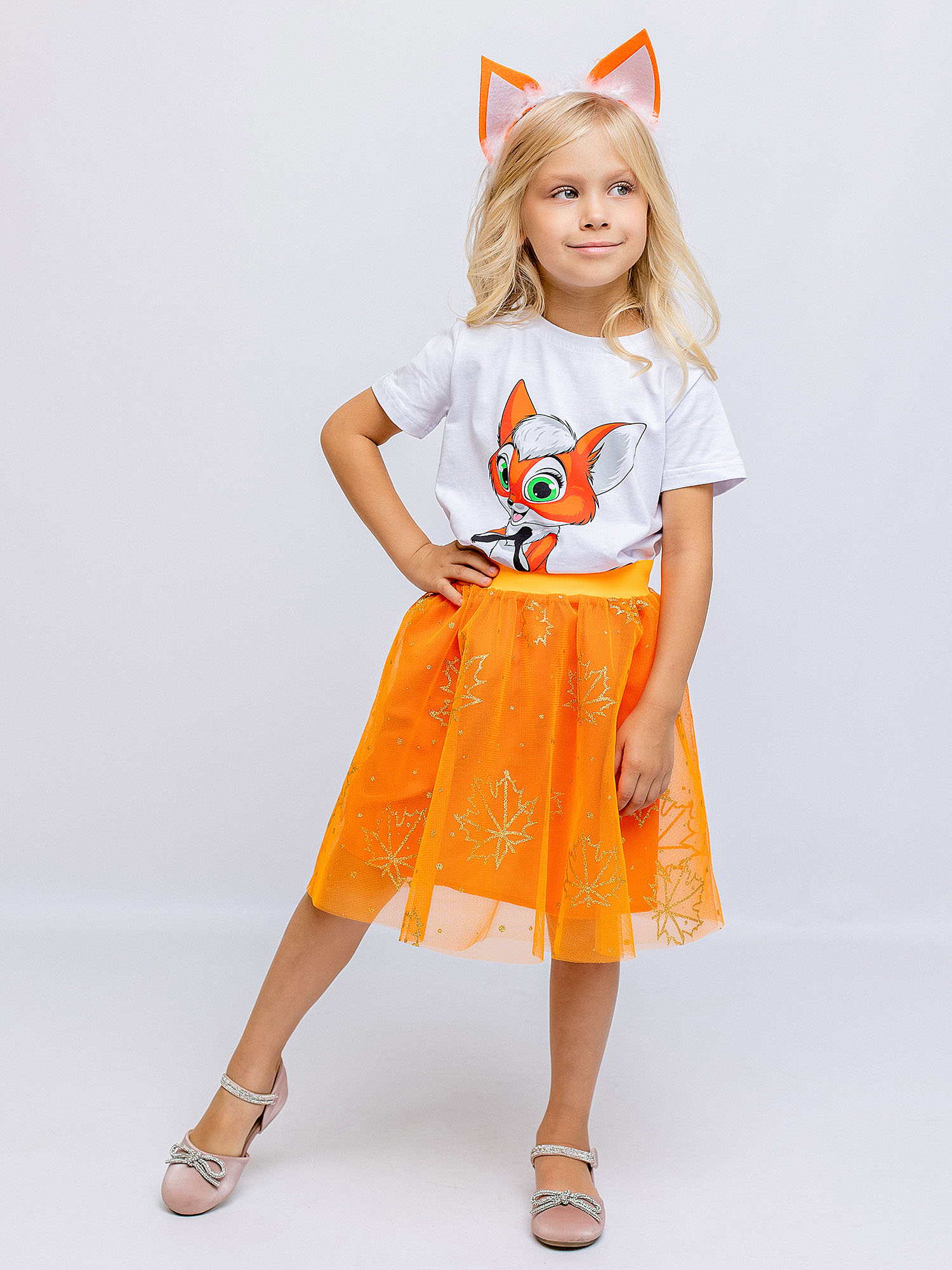 

Карнавальный костюм Batik 1091 к-23 Лисичка, мультиколор, 122, Белый;оранжевый, 1091 к-23
