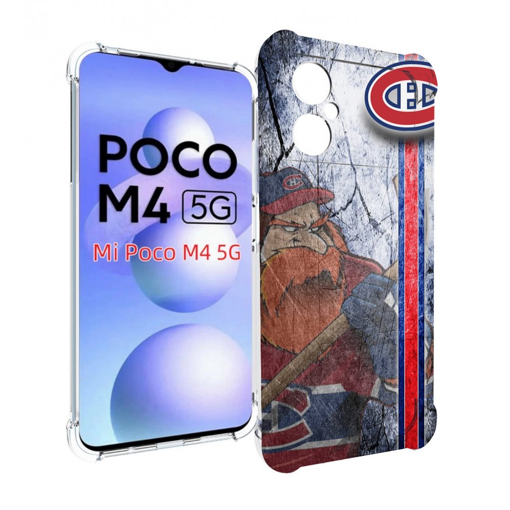 

Чехол MyPads монреаль канадиенс для Xiaomi Poco M4 5G, Прозрачный, Tocco