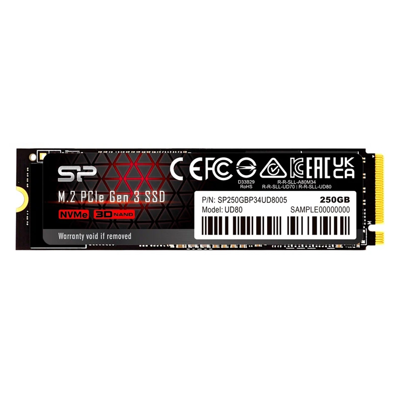 

SSD диск Silicon Power 2280 250 ГБ (SP250GBP34UD8005), 2280
