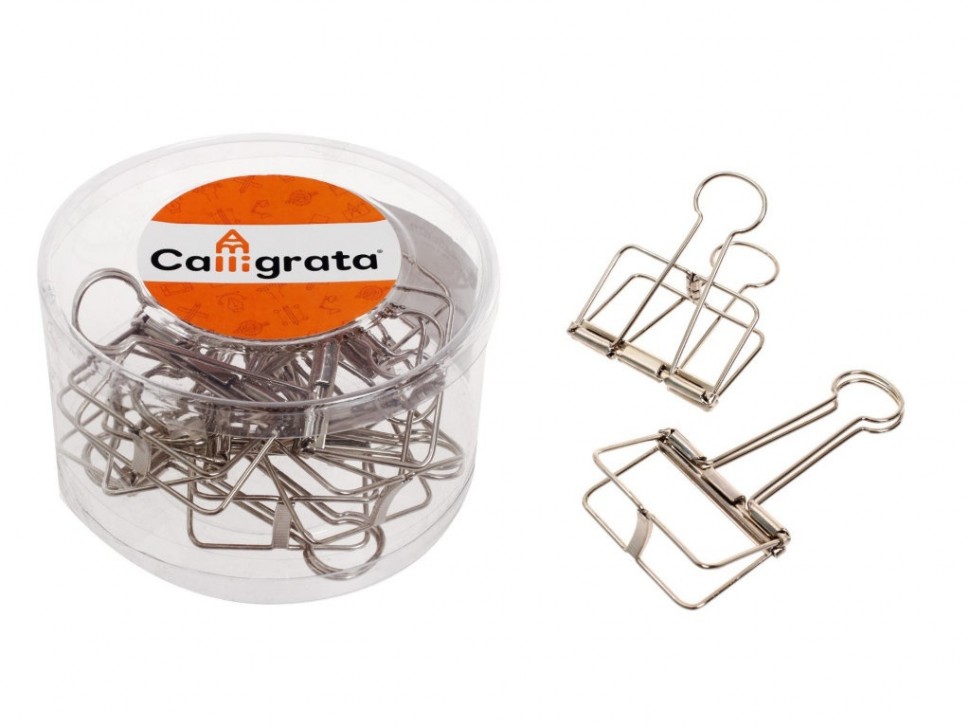

Зажимы для бумаг Calligrata 51mm 10шт Silver 7004320
