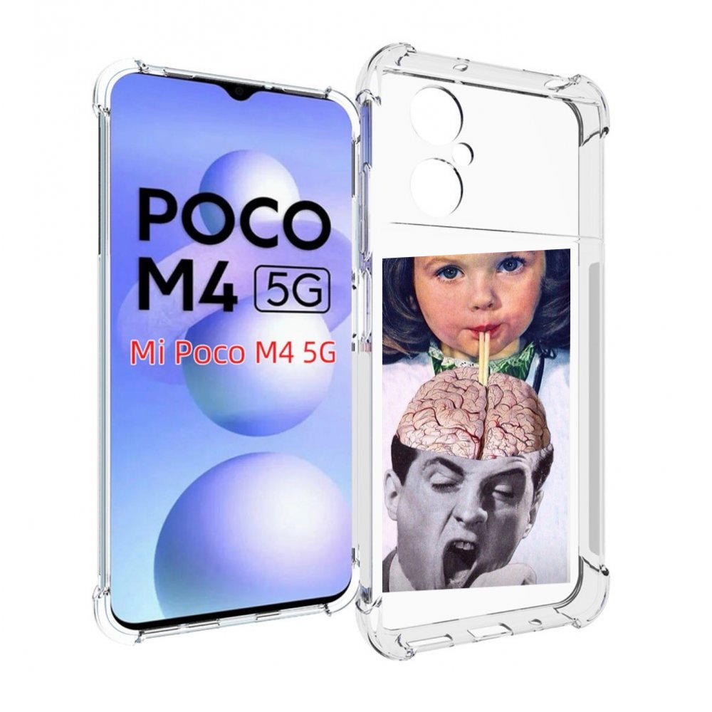 

Чехол MyPads на-здоровье для Xiaomi Poco M4 5G, Прозрачный, Tocco
