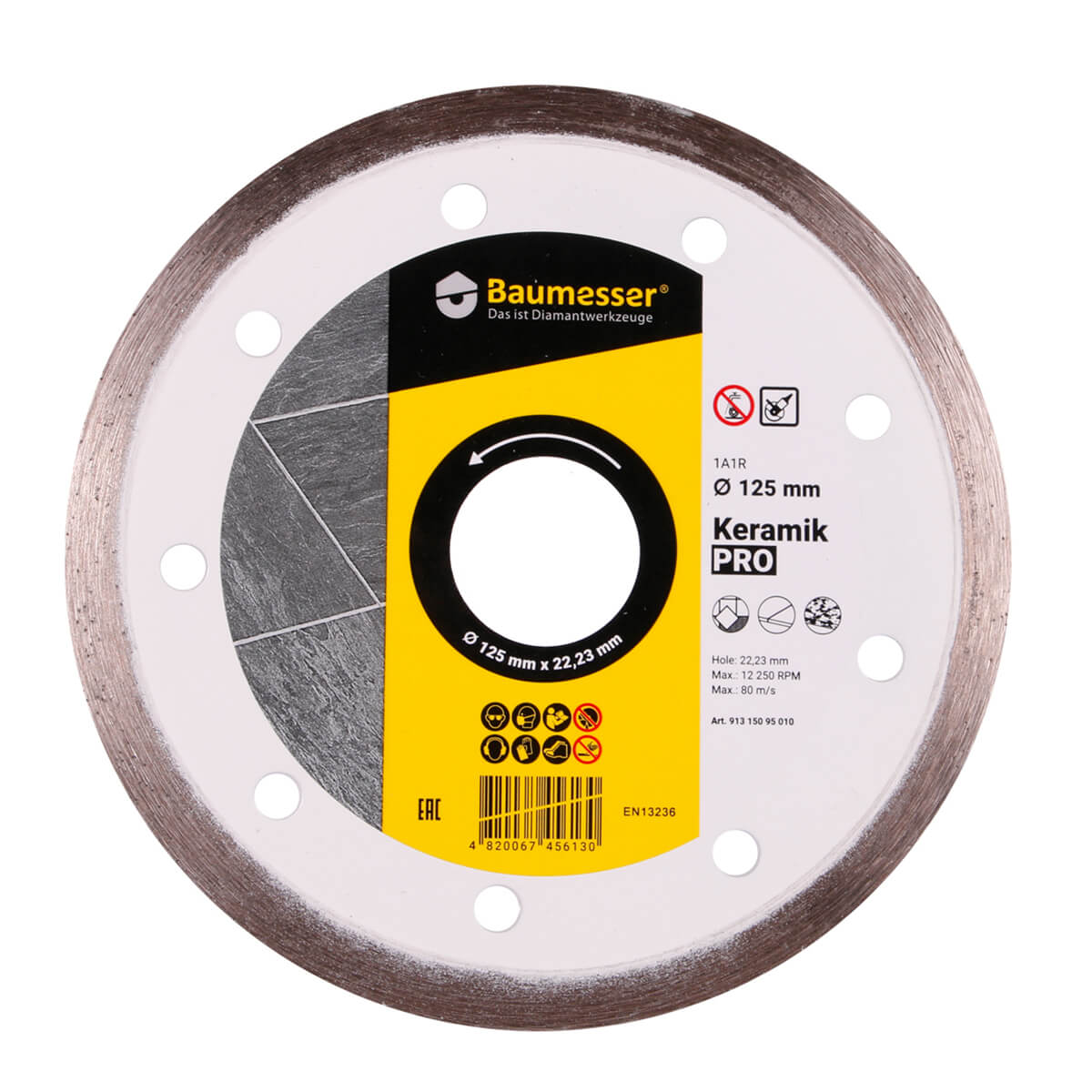 

Круг алмазный 1A1R 125x1,4x8x22,23 Baumesser Keramik