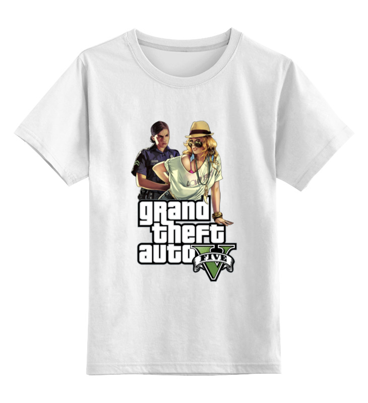 

Футболка детская Printio Gta v цв. белый р. 104, Gta v