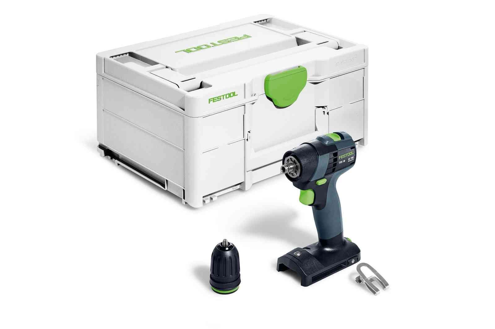 Аккумуляторная дрель-шуруповерт Festool TXS 18-Basic 576894 led plr 100l 10m 25mm 240v rgb bl fast w o быстрая смена 8 ми ов без силового шнура