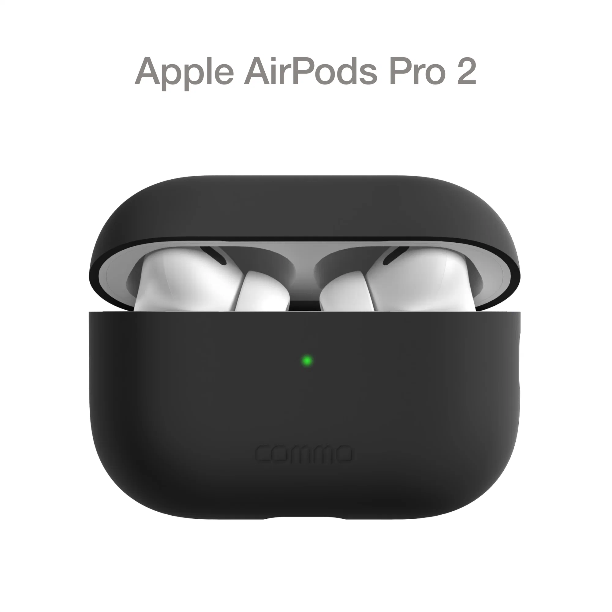 

Защитный чехол Commo Shield для Apple Airpods Pro 2nd Gen, Black, Черный, Shield для Apple Airpods Pro 2nd