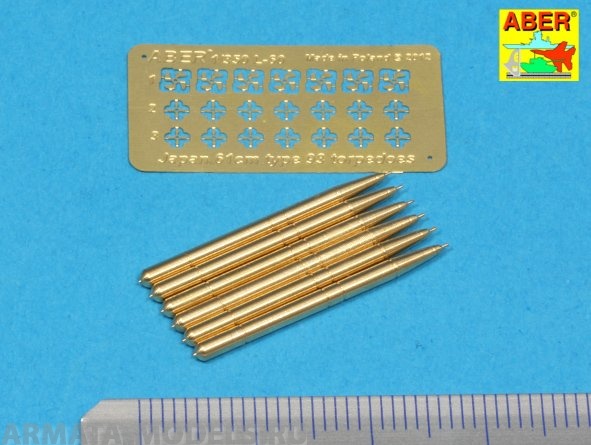 

ABR-1:350-L-60 Дополнения для Set of 6 Japan torpedoes 61cm Type 93 для 1/350