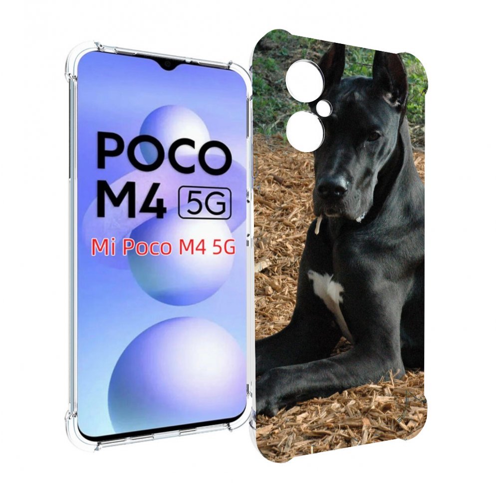

Чехол MyPads немецкии дог для Xiaomi Poco M4 5G, Прозрачный, Tocco