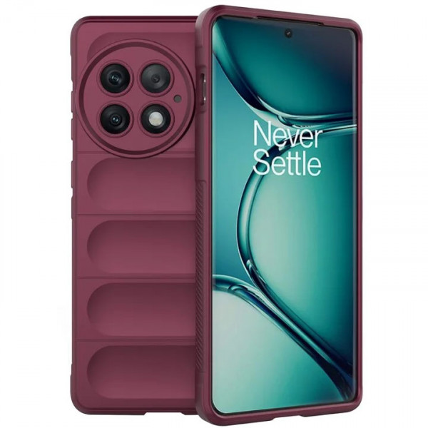 

Противоударный чехол Flex Silicone для OnePlus Ace 2 Pro, бордовый, Flex Silicone