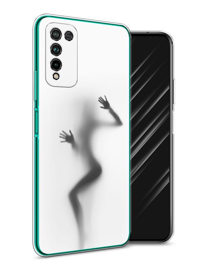 

Чехол Awog на Honor 10X Lite "Девушка в душе", Серый;белый;черный, 6104650-7