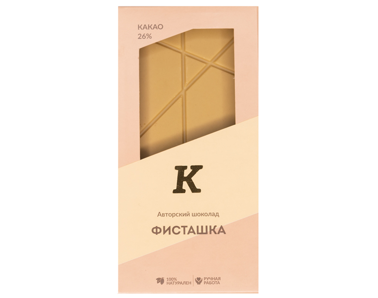 

Шоколад авторский, Кантата, Фисташка 55 г